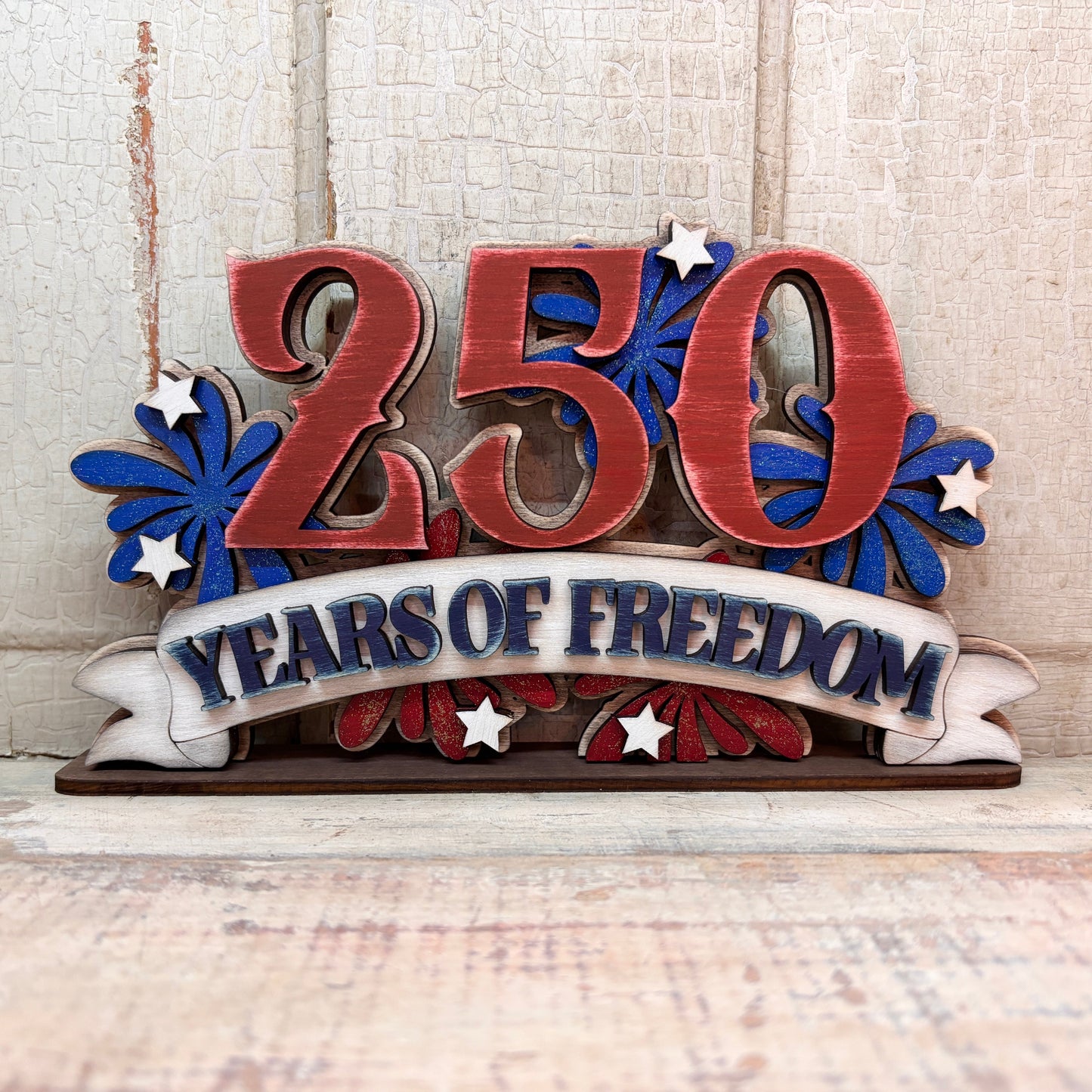 250 Years of Freedom Shelf Sitter