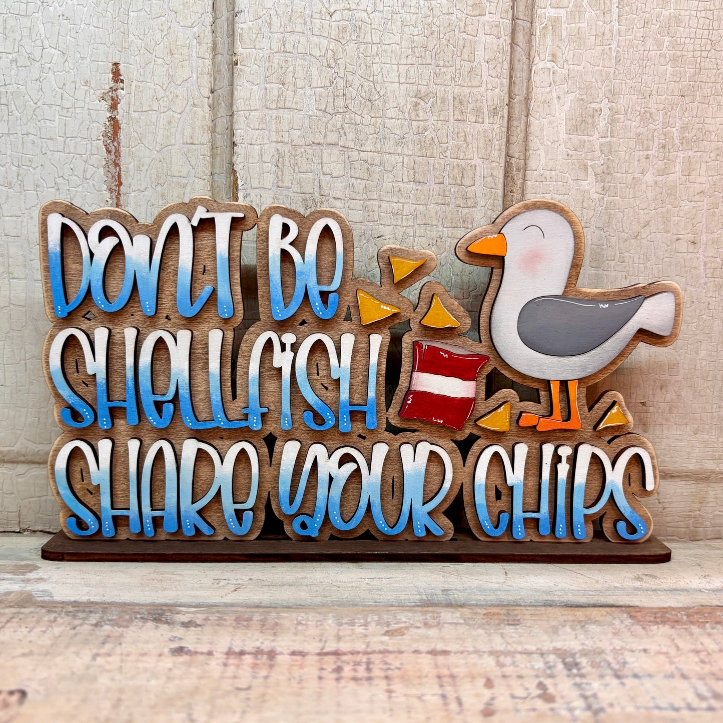 Don't Be Shellfish Shelf Sitter
