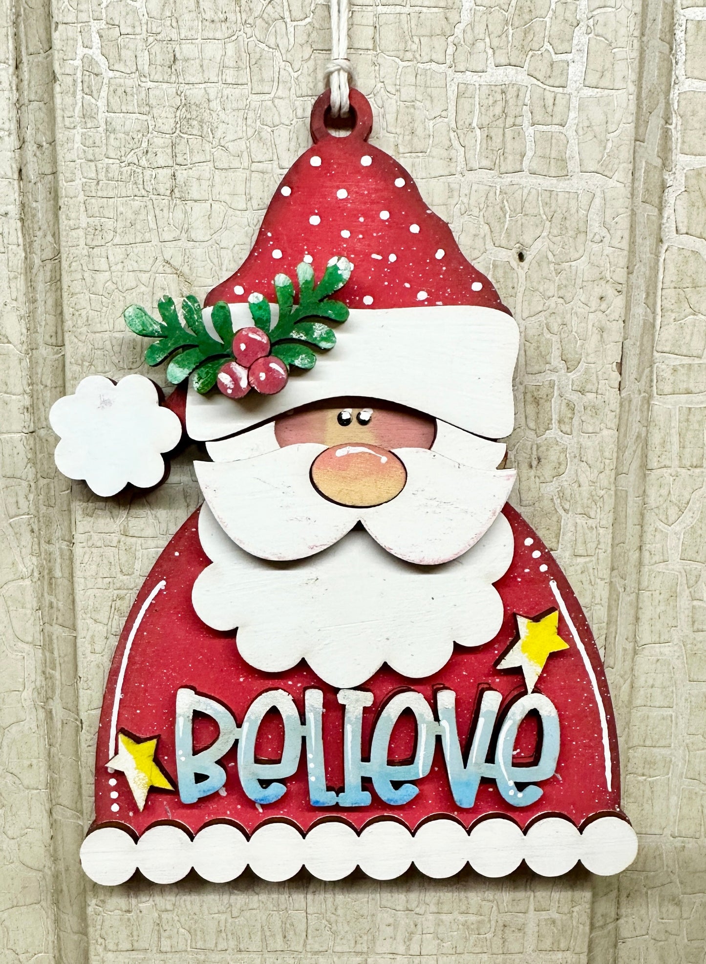 Believe Santa Ornament