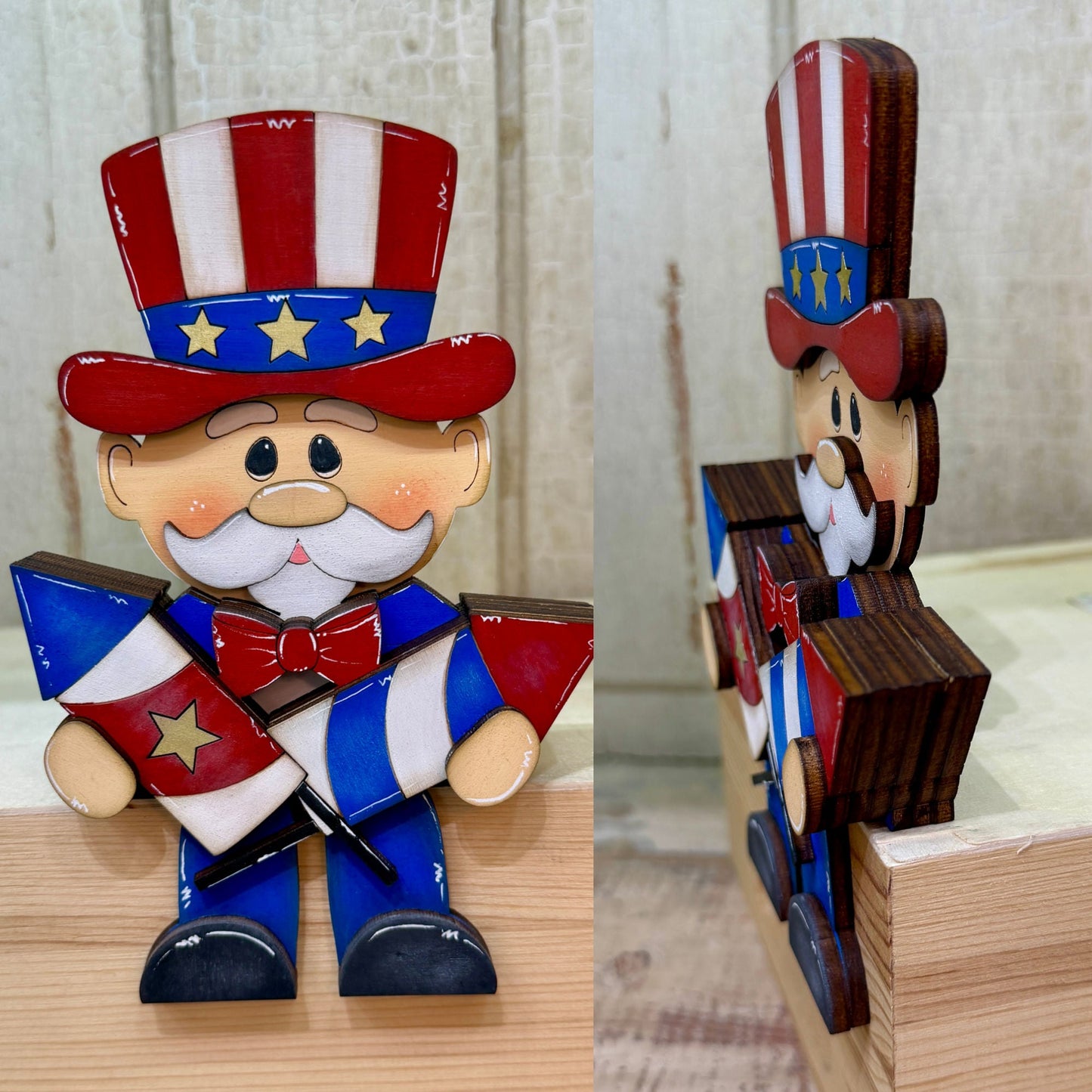 Uncle Sam Hang Over Shelf Sitter