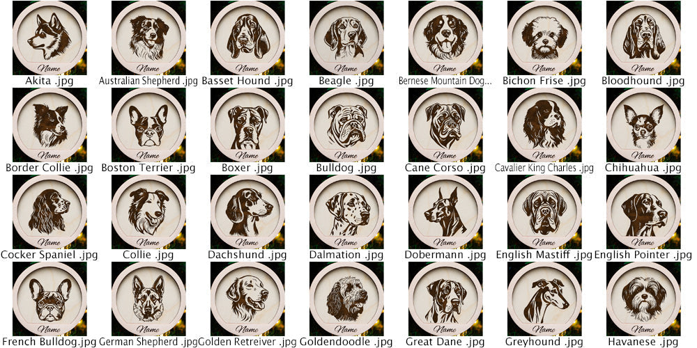 Personalized Dog Ornaments