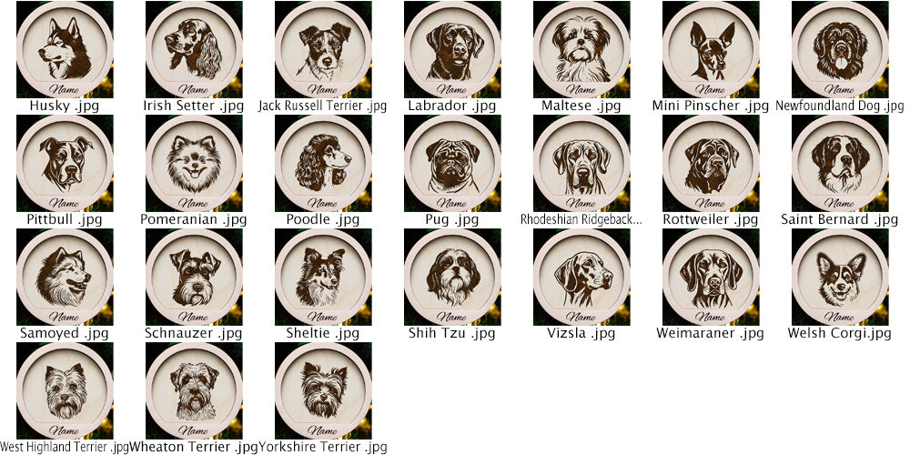 Personalized Dog Ornaments