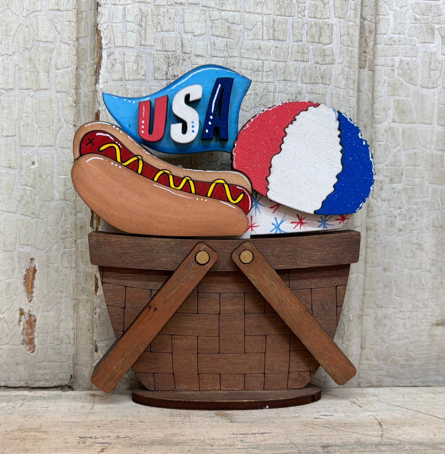 Summer, 4th of July & Cinco De Mayo  TINY Basket Inserts - Unpainted - 24 Designs