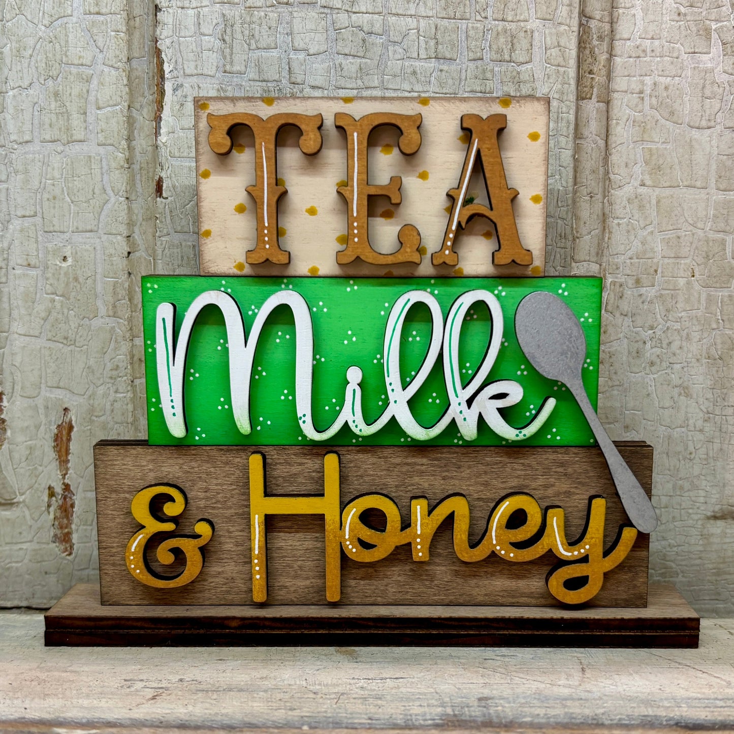 Tea Stacked Shelf Sitter