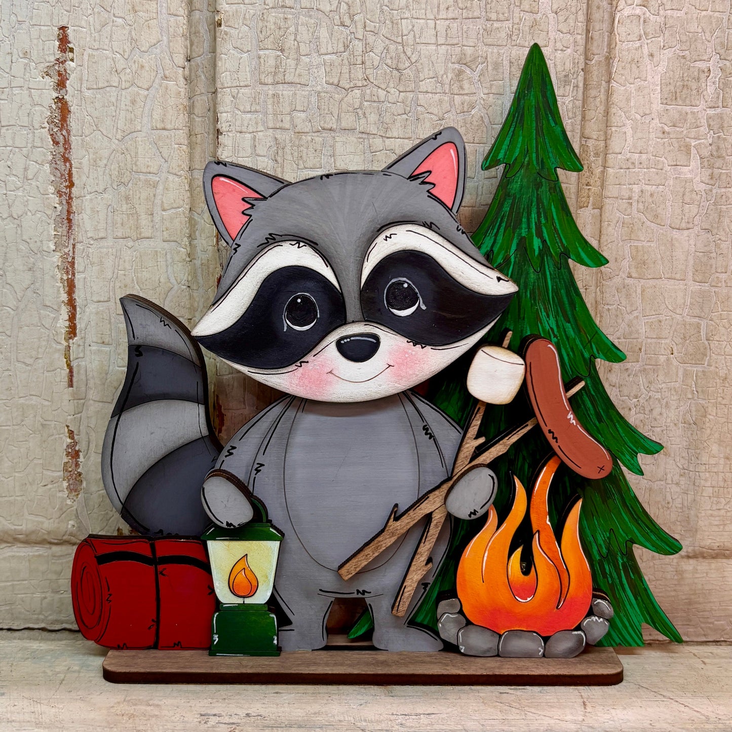 Camping Raccoon Sitter