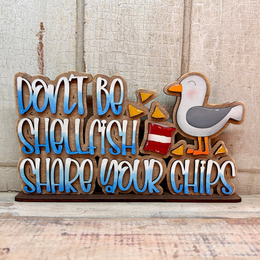 Don't Be Shellfish Shelf Sitter