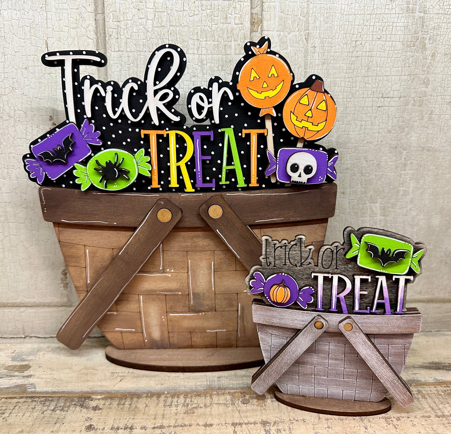 Fall, Halloween & Thanksgiving TINY Basket Inserts - Unpainted - 30 Designs