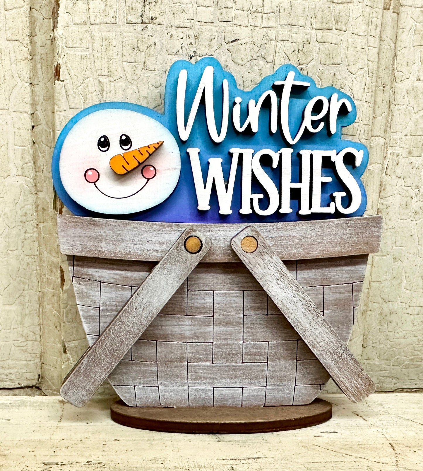 Christmas, Winter & New Year TINY Basket Inserts - Unpainted - 31 Designs
