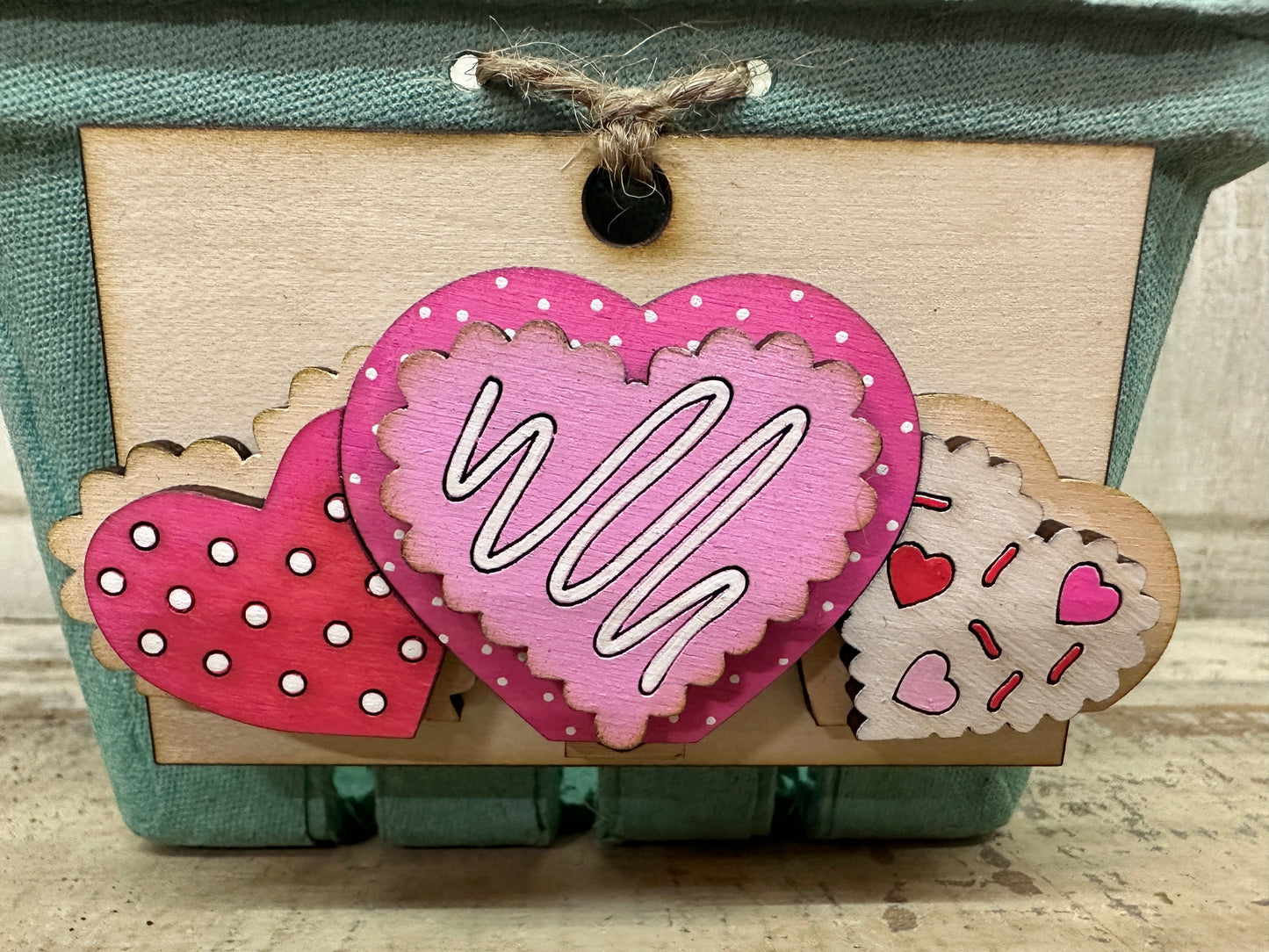 Valentine & St. Patrick's Day TINY Basket Inserts - Unpainted - 18 Designs