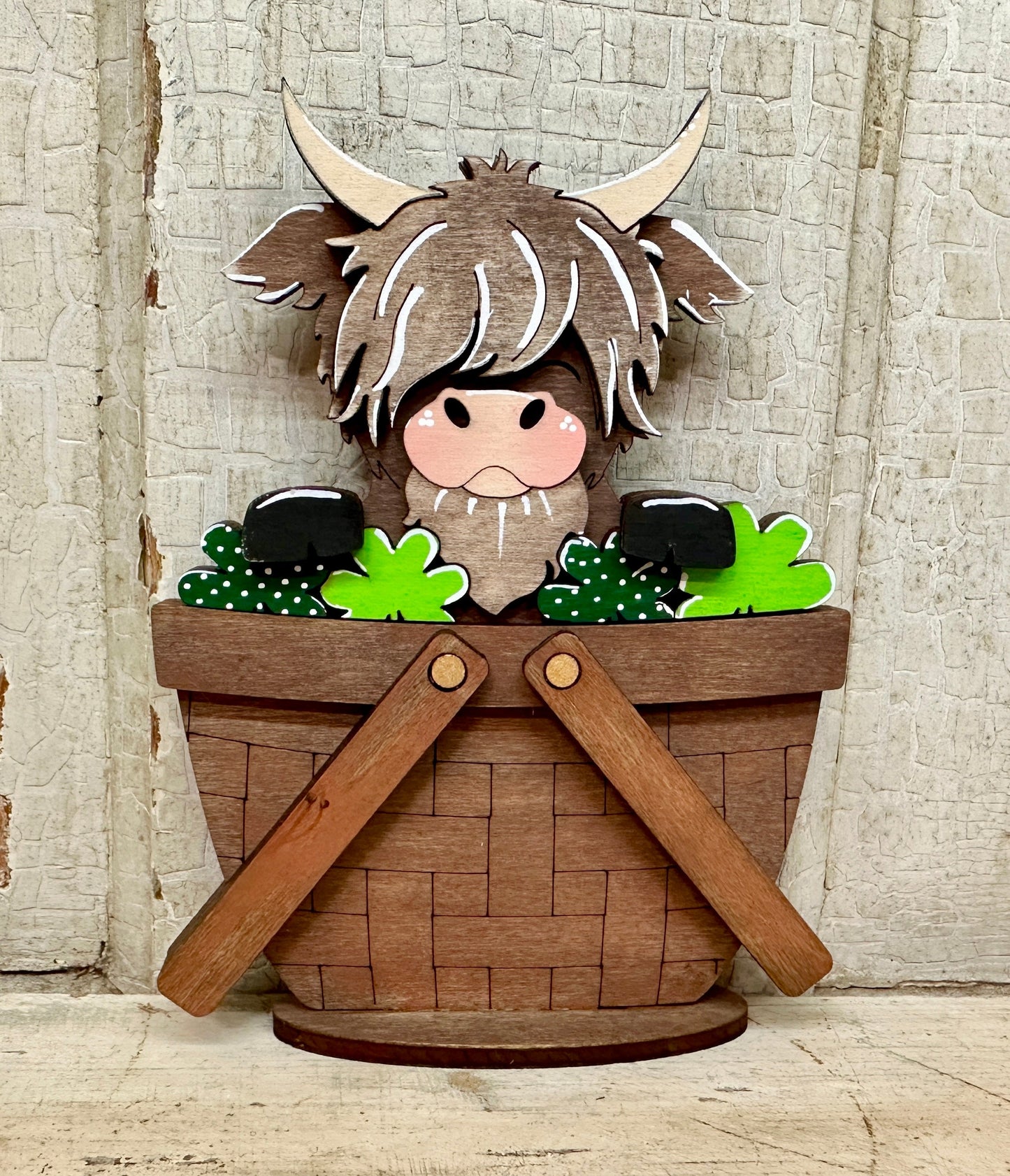 Valentine & St. Patrick's Day TINY Basket Inserts - Unpainted - 18 Designs