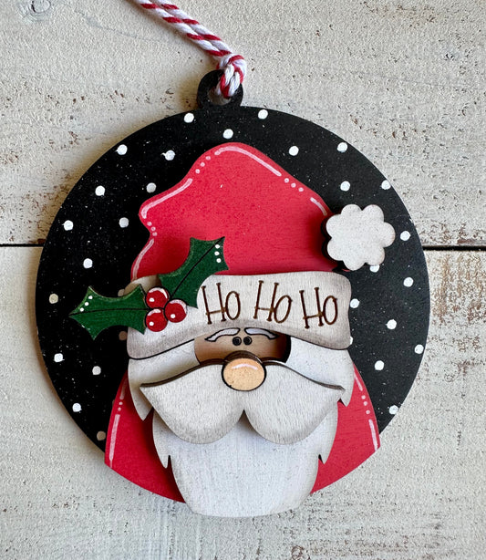 Ho Ho Ho Santa Ornament