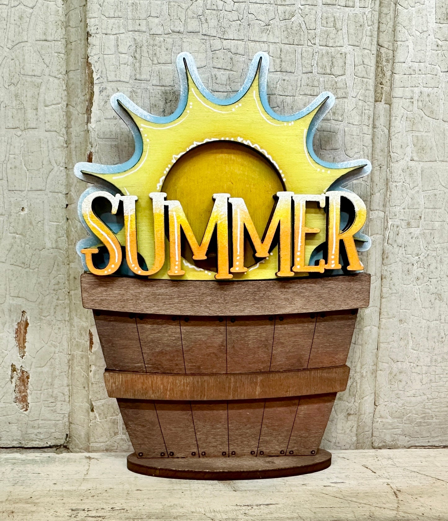 Summer, 4th of July & Cinco De Mayo  TINY Basket Inserts - Unpainted - 24 Designs