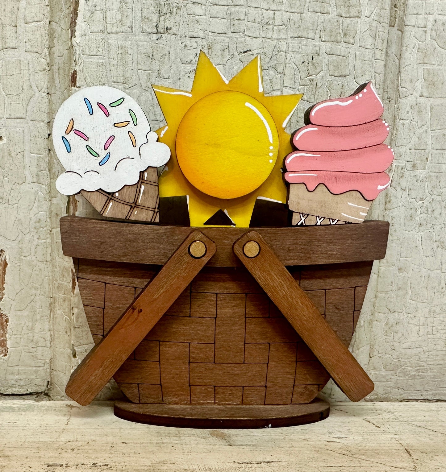 Summer, 4th of July & Cinco De Mayo  TINY Basket Inserts - Unpainted - 24 Designs