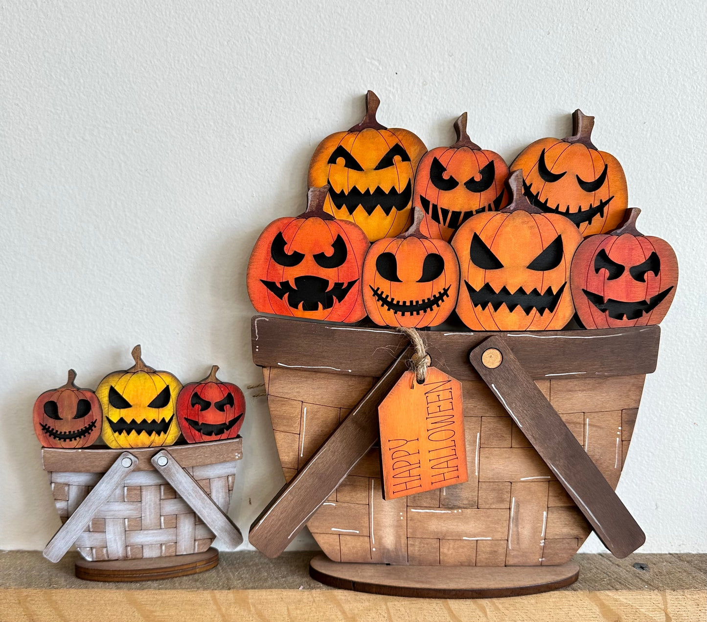Fall, Halloween & Thanksgiving TINY Basket Inserts - Unpainted - 30 Designs