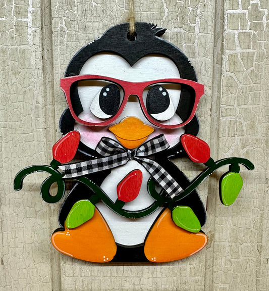 Nerdy Penguin Ornament