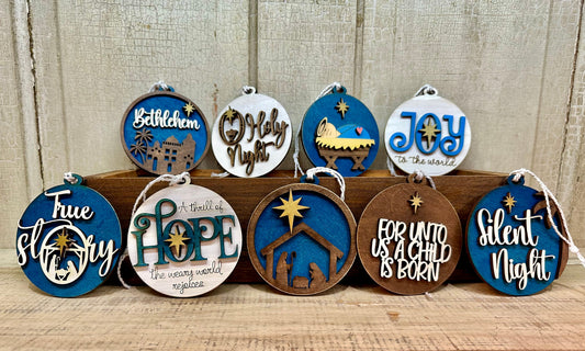Small Religious Ornaments - Individual or Set